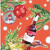 „Weihnachtspostkarte für ein Weingut“ von Bianca Wagner