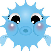 „Logo Kugelfisch für Babyschwimmen“ von Anja Rosenblatt