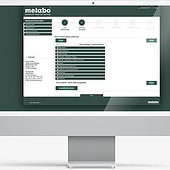«metabo Onlineportal – Produktschildgenerator» de MPR Werbefactory Marketing- und…