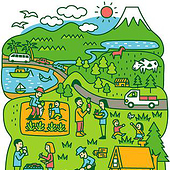 „Editorial illustrationen, Design“ von Osamu Watanabe