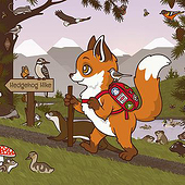 „Foxy Goes Hiking“ von Iris Luckhaus