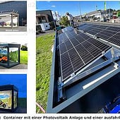 „Verglaster Container inkl. Photovoltaik Anlage“ von Eventcontainer / Messestand24