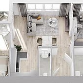 „3D Grundrisse eines Mehrfamilienhauses“ von Vision Reality
