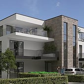 „Mehrfamilienhaus mit Balkonen und Terrassen“ von Vision Reality