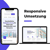 „Konzeption & Umsetzung Beratungs-Website“ von DA Digital