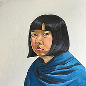 „Portraits – Ölgemälde“ von Yan Jun White