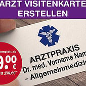 “Arzt Praxis Visitenkarten erstellen | gestalten” from Layout gestalten