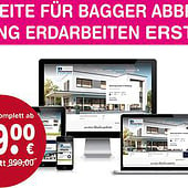 “Webseite für Bagger Abbruch Recycling Erdbau” from Layout gestalten