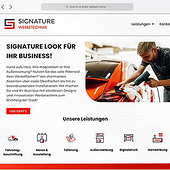 „Signature Werbetechnik Wordpress-Website“ von All Web Media