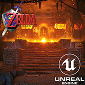 «Zelda OOT – Fire Temple Remake» de Marc Heintz
