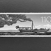 «Briefmarke 200 Jahre Dampfschifffahrt Schweiz» de Janine Wiget