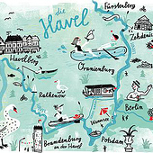«Landkarten Illustration / Map Design» de Ulrike Jensen Illustration