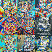 «Malerei Popart portraits #carolyn_mielke» de Carolyn Mielke carographic