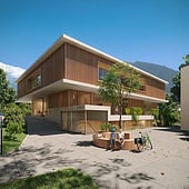 «Außenvisualisierung des Kindergartens» de Render Vision