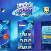 „Mobile App „Monster Planets““ von Constance Silvestrim