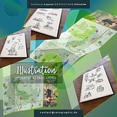 „Illustration für den Tourismus: Die detailreiche“ von carographic by Carolyn Mielke