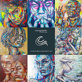 „Malerei Popart portraits #carolyn_mielke“ von carographic by Carolyn Mielke