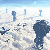 “Ankunft am Wolkenkraftwerk” from Maximilian Georg Liebscher