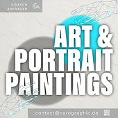Agencias: «Acryl-Porträts & Auftragskunst» de carographic by Carolyn Mielke