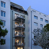 Diseñadores: «3D-visualisierung: Mehrfamilienhaus in Basel» de Render Vision