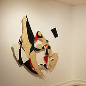 „Installationen.Holzschnitte.“ von Tanja Krebs