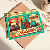 Designer: „Postkarten – Regensburg“ von Marina Melnikova