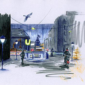 Diseñadores: «Illustrationen – Urbanität» de Johanna Sterrer