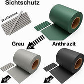 «PVC Sichtschutzstreifen Doppelstabmattenzaun» de Keton-Spuele.de