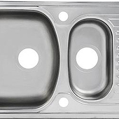 «Edelstahl Küchenspüle 78 × 48 cm 1,5 Becken» de Keton-Spuele.de
