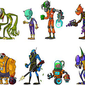 «Charakterdesign & Animation “Galaxy of Crime”» von Arman Akopyan