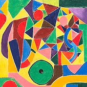 «Rhythmus & Farbe: Eine Studie in Acryl-Bewegung» von Maryam Gomizi