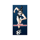 „Werbeillustration für Hertha Zehlendorf“ von Uwe Heinelt