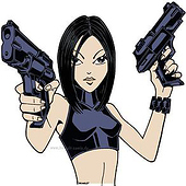 „Gungirl / Shirtmotive für Deutschrock“ von Uwe Heinelt