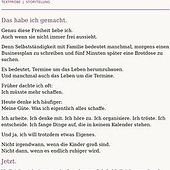 Agencias: «Texte mitten aus dem Leben» de Dorthe Flüh