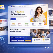 „Modern IT Solutions Website Design“ von Arafar Ahmad