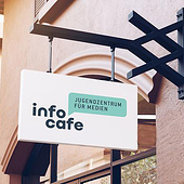 Diseñadores: «infocafe // Logoentwicklung / Corporate design» de Jessica Schwarz