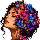 «Generative AI – Floral Portraits & Visual Art» de Olaf Tampier