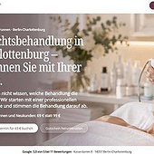 Diseñadores: «Landingpage Gesichtsbehandlung Berlin-Charlotten» de Axel Tschacher
