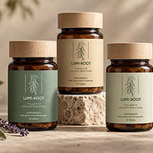 «Lumi•root – Minimalist Wellness Branding & Packa» de Nataliia Dovha
