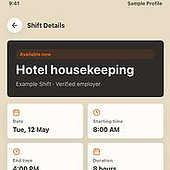 «Mobile Arbeitsplattform – interaktiver UX/UI-Prototyp» de viewXStudio
