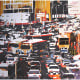 TITEL: beijing traffic  –  TECHNIK: Collage  –  PROJEKT: artefakt Werkstatt für Kunst, Semesterarbeit