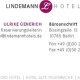 Lindemann Hotels Visitenkarte