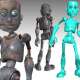 Robot; Modelliert in 3DSNax für Brand Worlds Tools