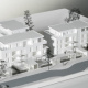 Architekturmodell der Tempelhofer Gärten – 1 zu 200