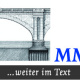 Logo für das PR-Büro MM & PR. Jede Drucksache hat ein anderes Brückenbild.