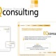 EQ-Consulting – Logo, Geschäftspapiere und Internet