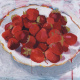 Erdbeeren, 2007, Acryl auf Leinwand