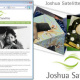 Joshua Satelitte – Logo, Postkarten, Webseite
