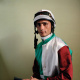 Portraits von Jockeys nach dem Rennen