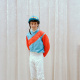 Portraits von Jockeys nach dem Rennen